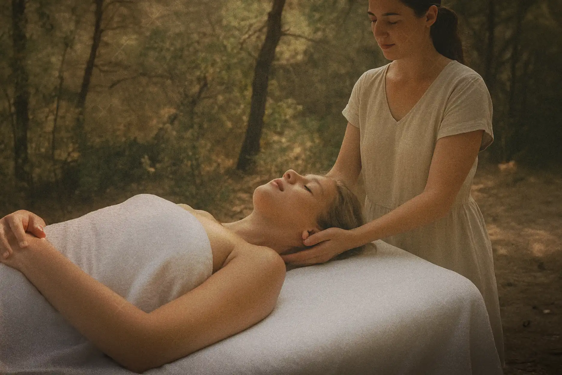 Craniosacral therapy session in Ibiza
