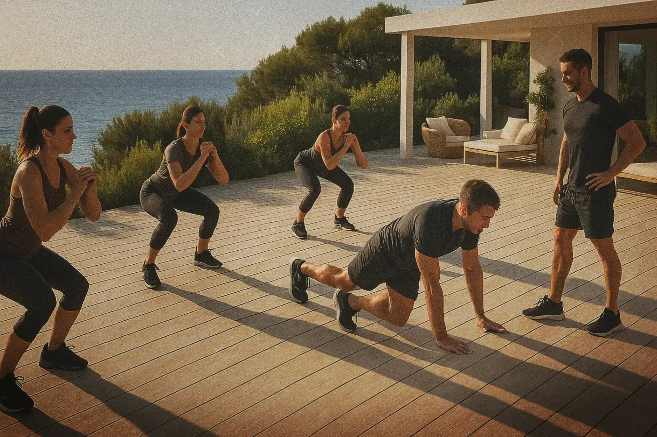 HIIT session in Ibiza