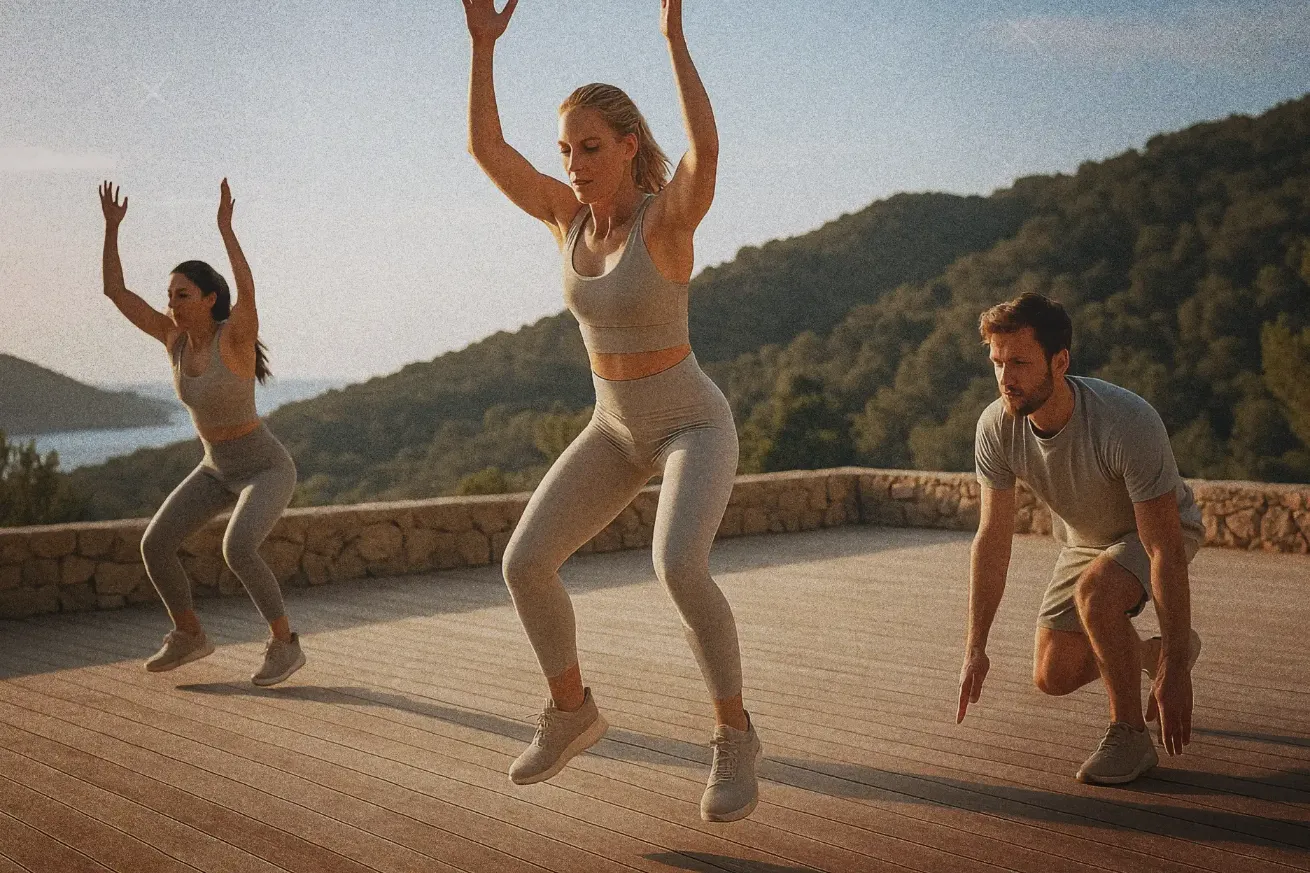 HIIT session in Ibiza