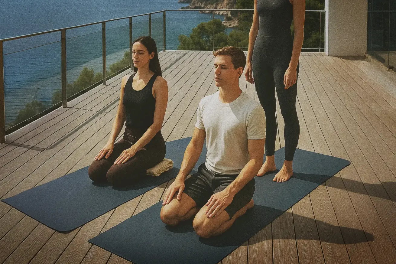 Iyengar Yoga session in Ibiza