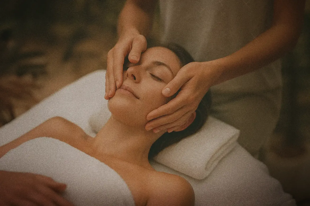 Kobido facial session in Ibiza