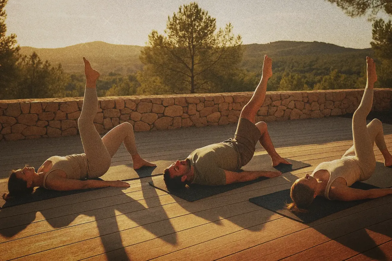 Pilates session in Ibiza