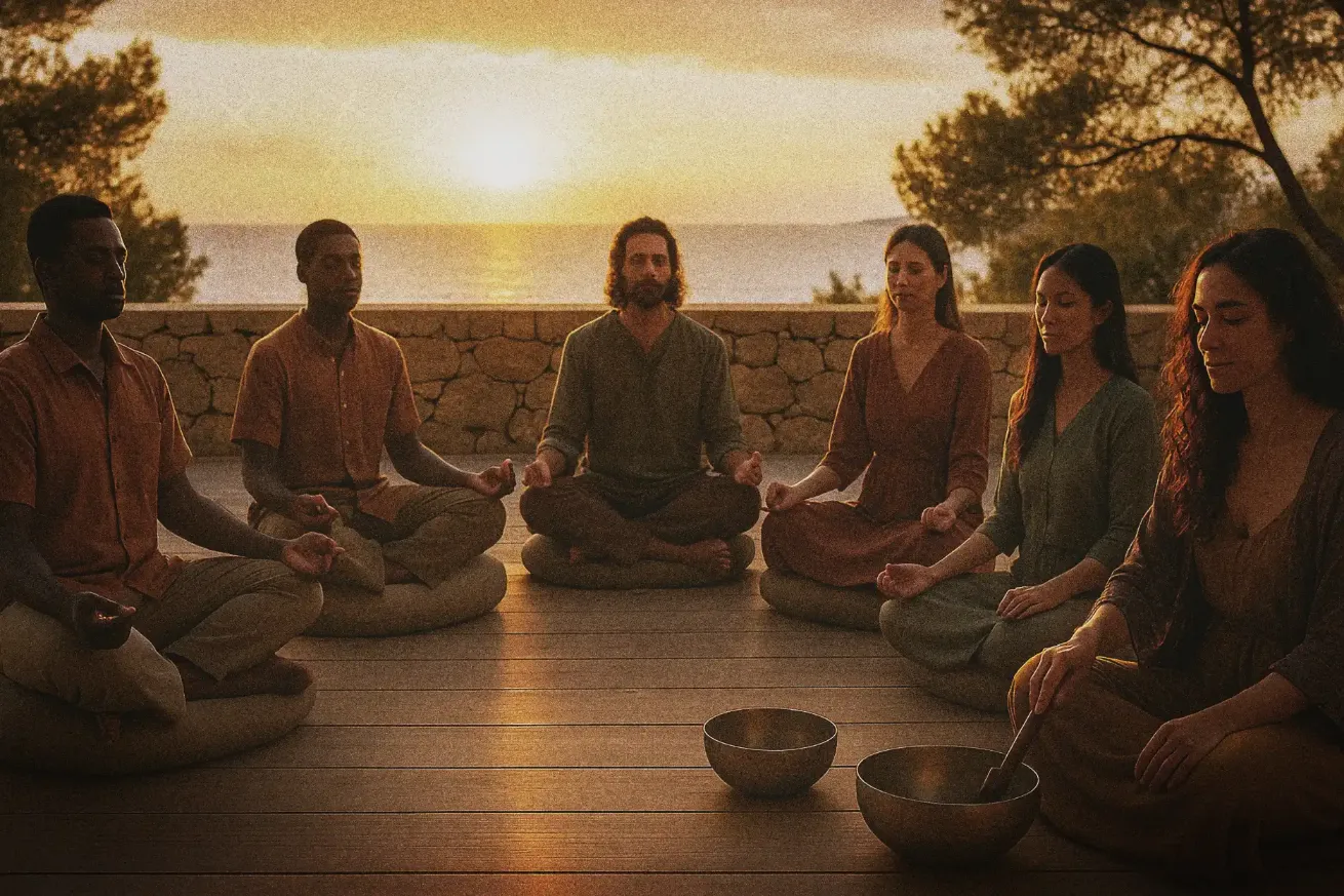 Meditation session in Ibiza