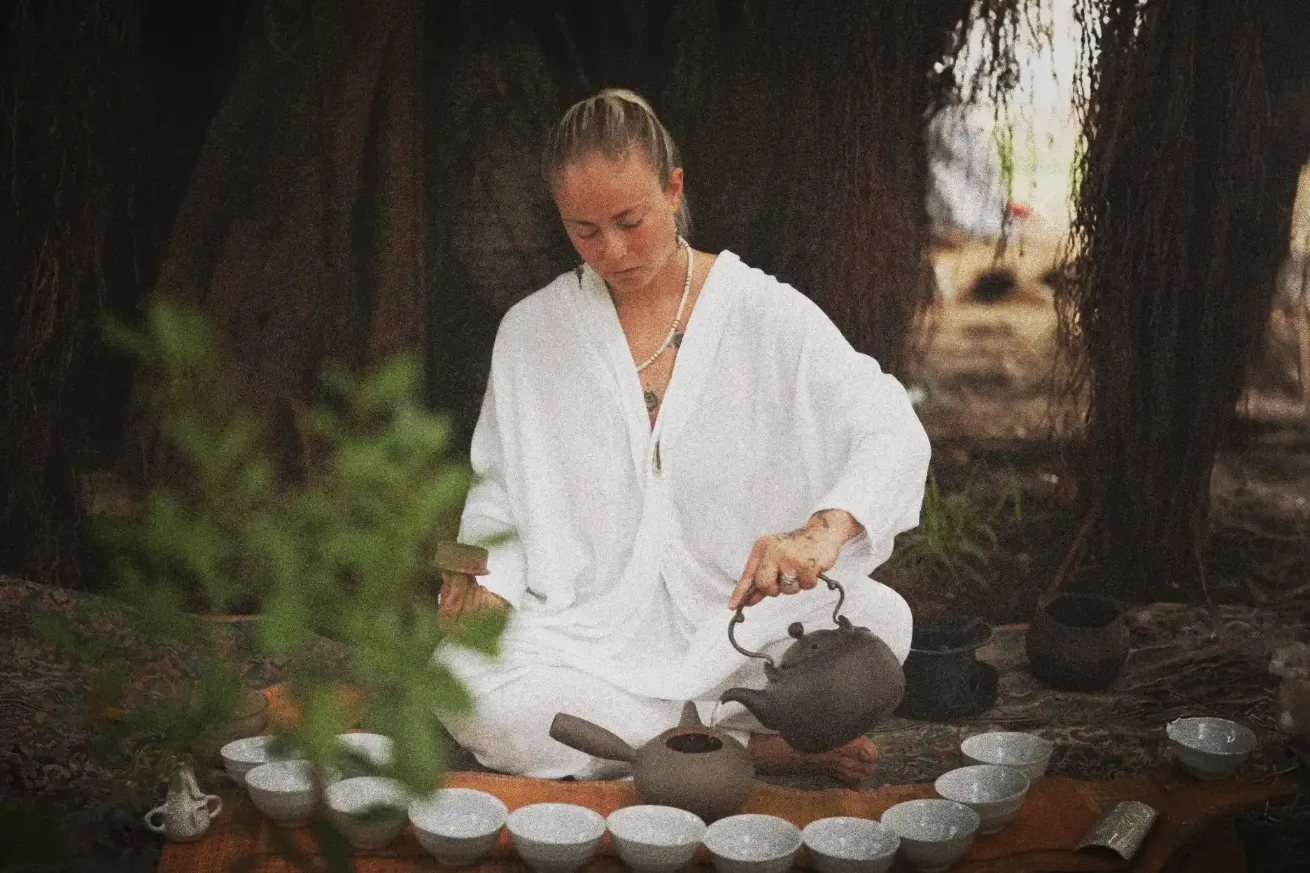 Tea ceremony session in Ibiza