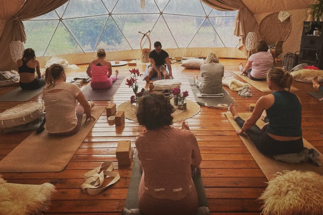 Yin Yoga session in Ibiza